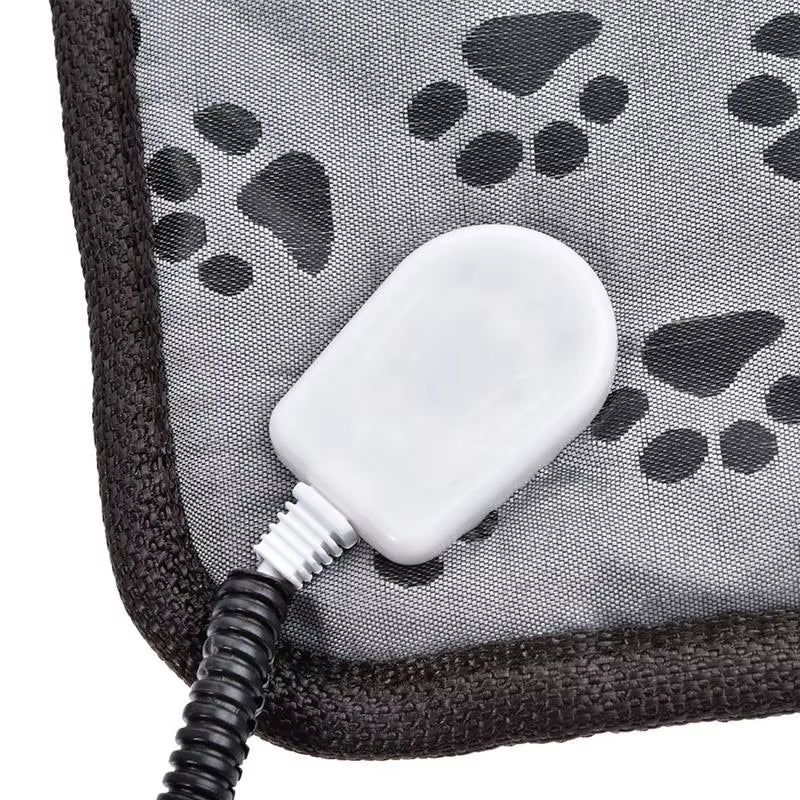Almohadilla térmica ajustable de 3 velocidades para perros y gatos con protección contra apagado automático. Colchón eléctrico calefactado para mascotas, impermeable y resistente a los mordiscos.