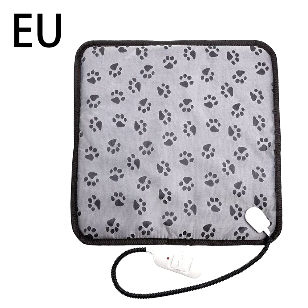 Almohadilla térmica ajustable de 3 velocidades para perros y gatos con protección contra apagado automático. Colchón eléctrico calefactado para mascotas, impermeable y resistente a los mordiscos.