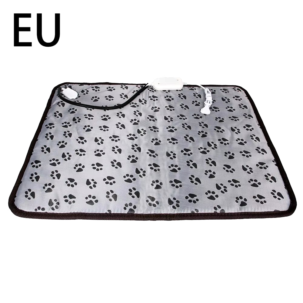 Almohadilla térmica ajustable de 3 velocidades para perros y gatos con protección contra apagado automático. Colchón eléctrico calefactado para mascotas, impermeable y resistente a los mordiscos.