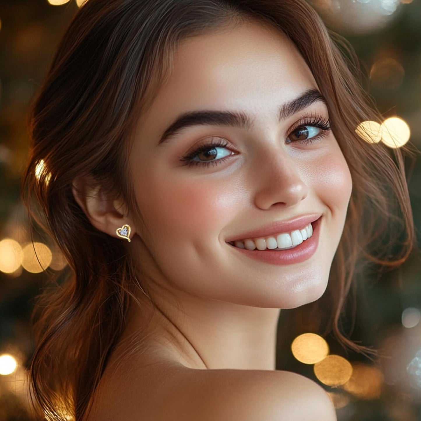 LAVUMO Pendientes Mujer Plata De Ley 925 Oro Rosa Pendientes Joyas De Mujer Regalos Para Esposa, Mamá, Novia En Cumpleaños Navidad Aniversario Día De San Valentín