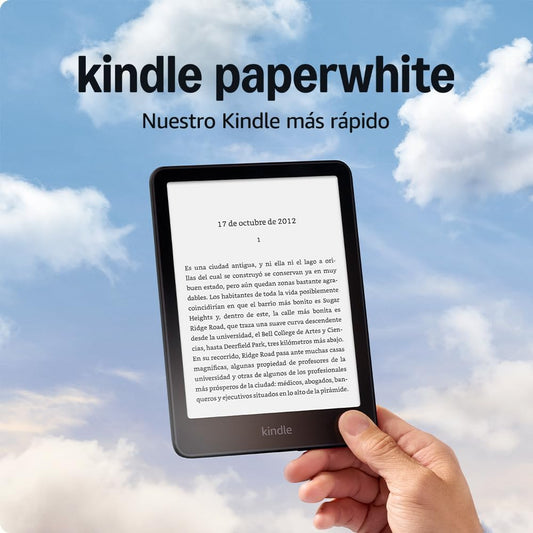 Kindle Paperwhite (16 GB) De  | Nuestro Kindle Más Rápido, Con Una Nueva Pantalla De 7" Sin Reflejos Y Semanas De Batería | Con Publicidad | Negro