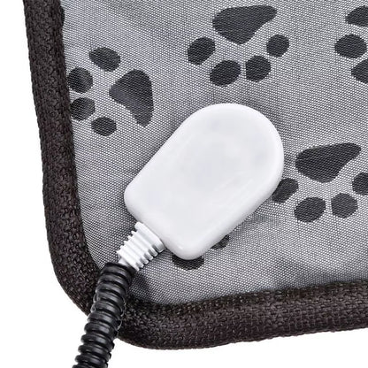 Almohadilla térmica ajustable de 3 velocidades para perros y gatos con protección contra apagado automático. Colchón eléctrico calefactado para mascotas, impermeable y resistente a los mordiscos.