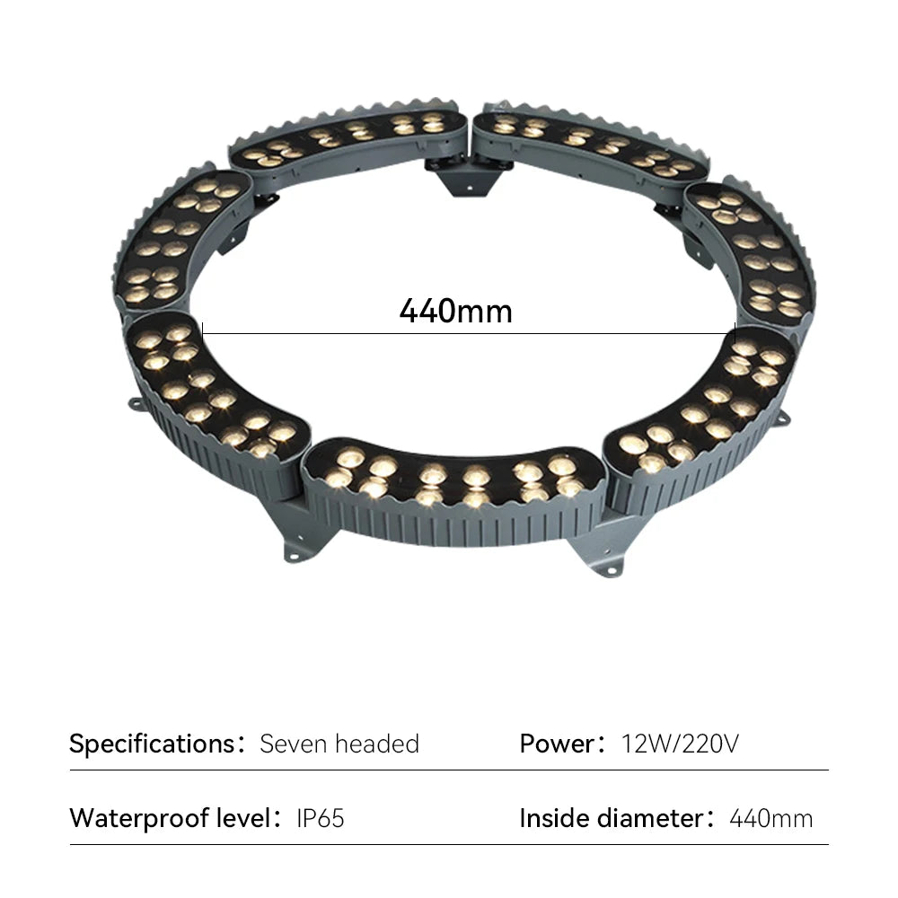 Foco para árboles LE Outoor Foco para paredes LE Aluminio RGB IP65 Se puede utilizar en exteriores bajo árboles grandes y conos cilíndricos