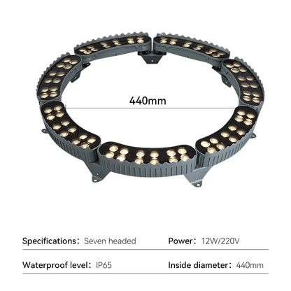 Foco para árboles LE Outoor Foco para paredes LE Aluminio RGB IP65 Se puede utilizar en exteriores bajo árboles grandes y conos cilíndricos