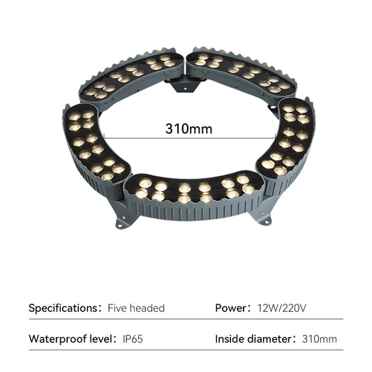 Foco para árboles LE Outoor Foco para paredes LE Aluminio RGB IP65 Se puede utilizar en exteriores bajo árboles grandes y conos cilíndricos