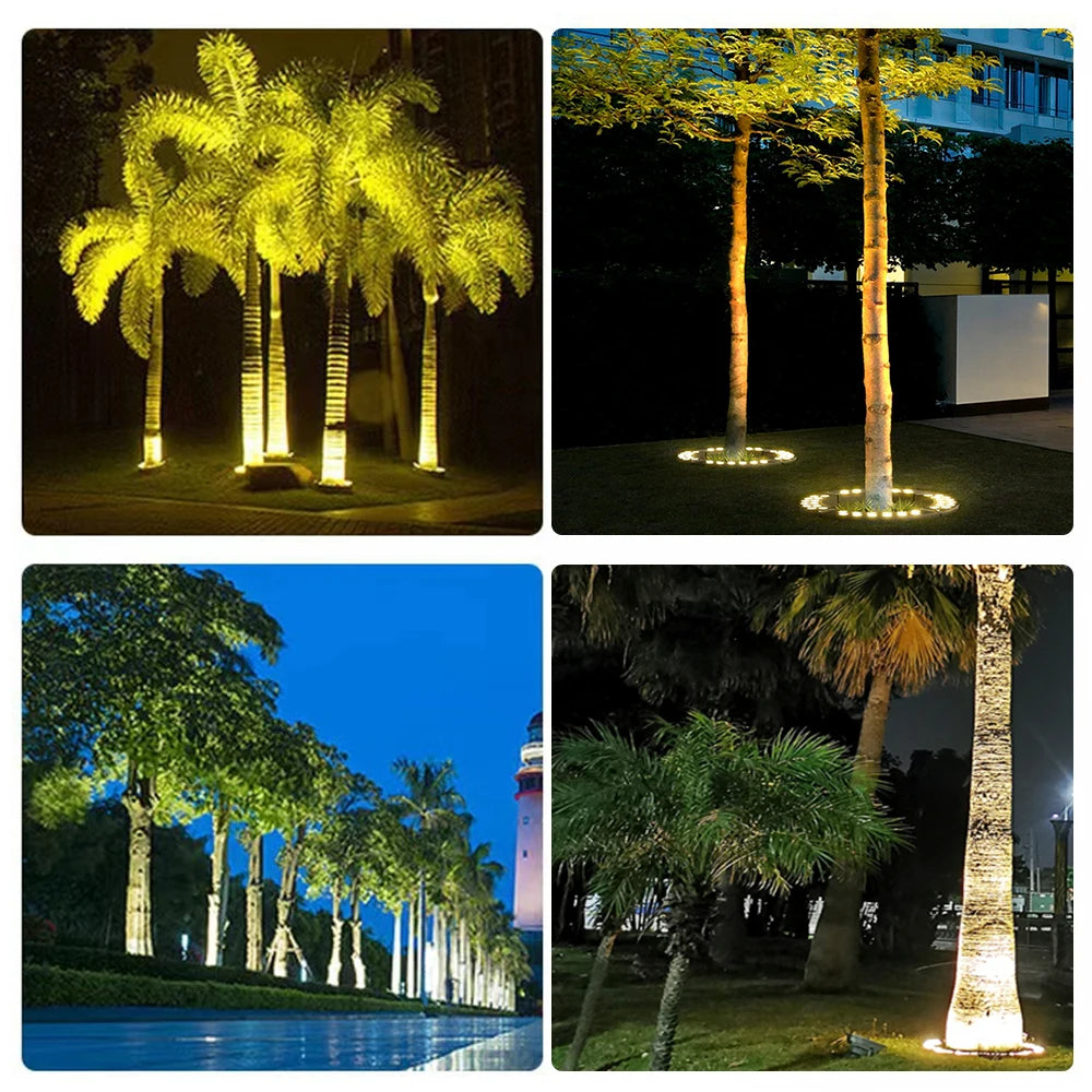 Foco para árboles LE Outoor Foco para paredes LE Aluminio RGB IP65 Se puede utilizar en exteriores bajo árboles grandes y conos cilíndricos