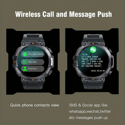 K56Pro Smart Watch for Men Heart Rate Blood Bluetooth Sport 400Mah Long Standby 1.39 Inch 360*360 HD Screen Outdoors Smartwatch